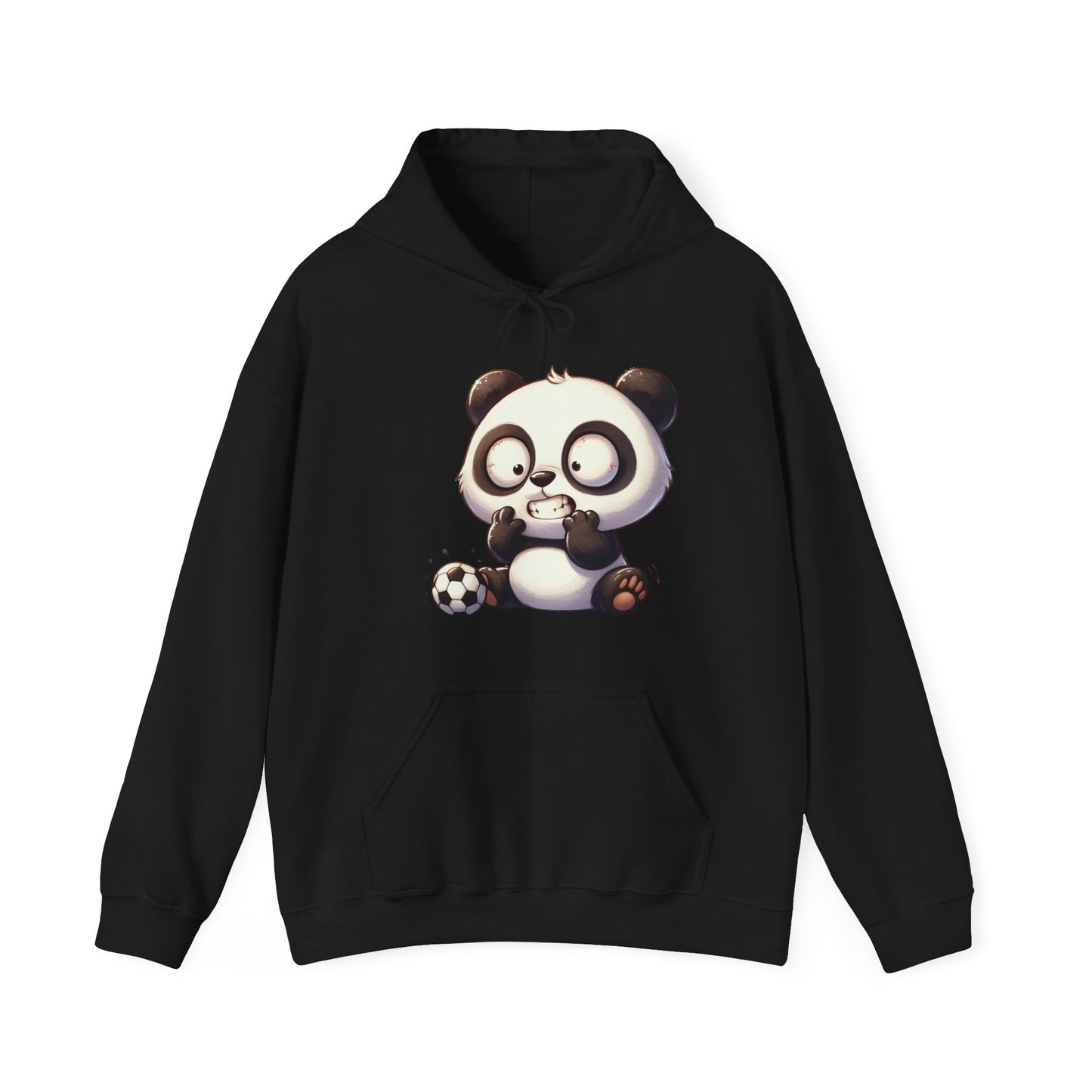Cute Gamer Panda Hoodie – Adorable Panda Playing Video Games & Soccer Graphic Sweatshirt