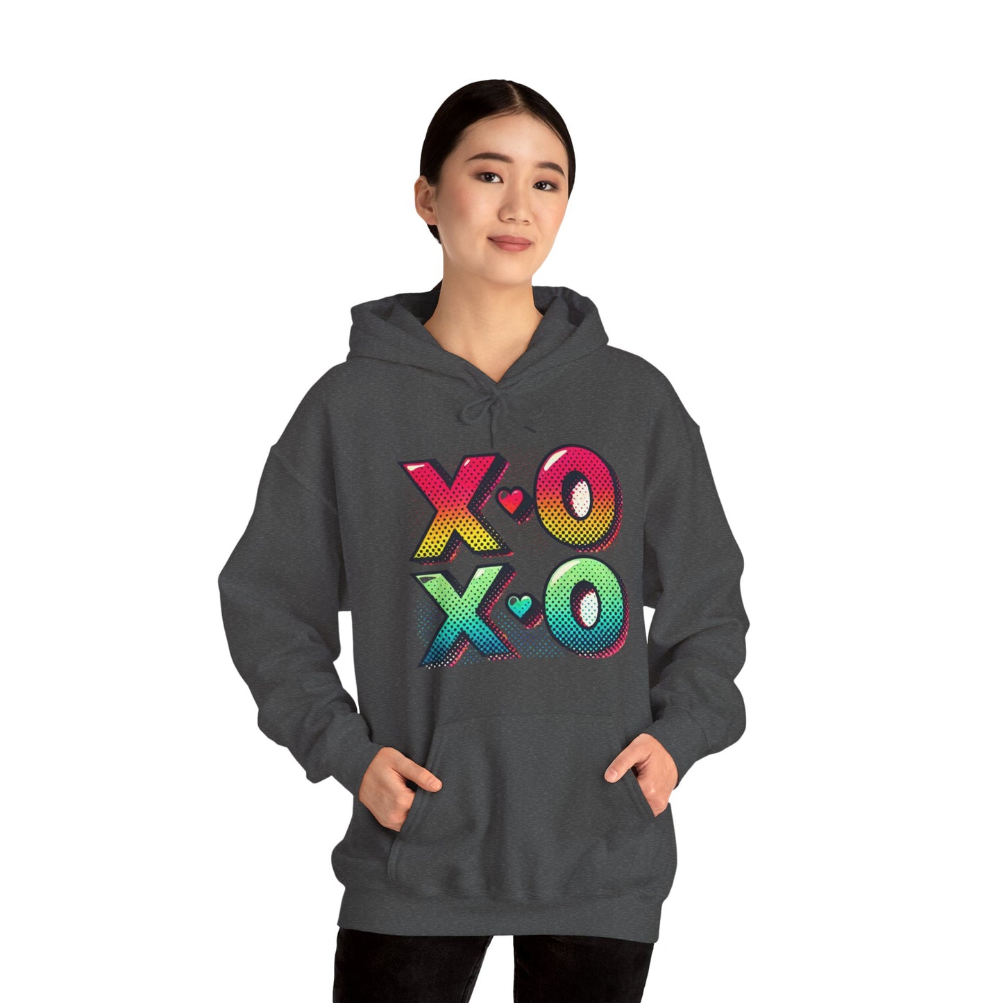 Heart & Arrows Hoodie — Retro Valentine Heart Graphic Pullover