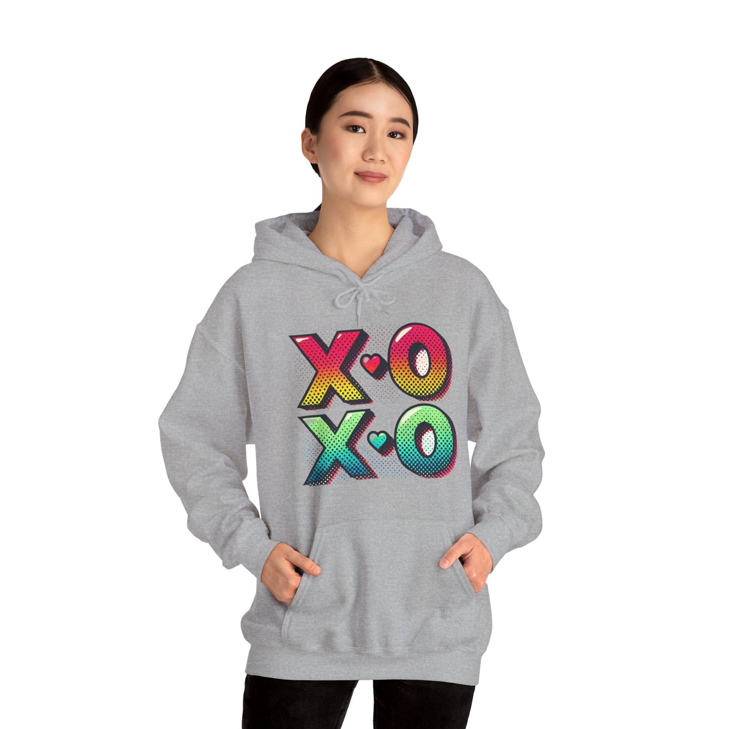 Heart & Arrows Hoodie — Retro Valentine Heart Graphic Pullover