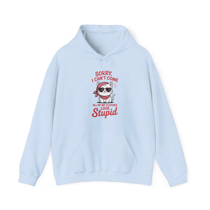 Sorry I Can’t Come Cat Women Hoodie
