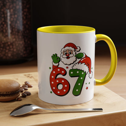 Santa 67 Christmas Coffee Mug — Festive Holiday Accent Mug (11/15oz)