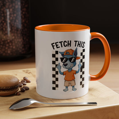 Fetch This Coffee Mug — Funny Dog Cartoon Accent Mug (11/15oz)