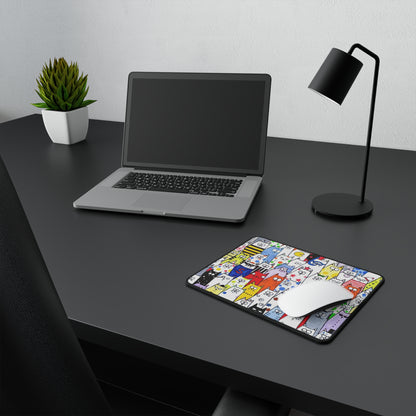 Colorful Cat Pattern Non-Slip Gaming Mouse Pad