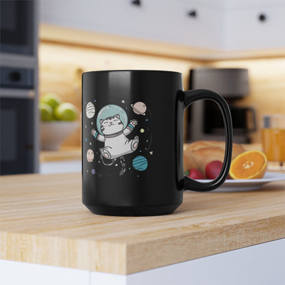 Astronaut Cat Mug – Cute Space Cat Coffee Cup