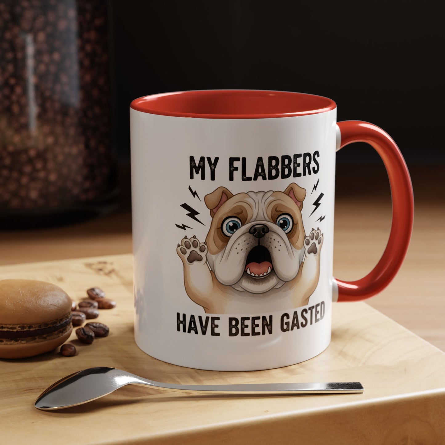 Bulldog Coffee Mug — My Flabbers Have Been Gasted Funny Pet Gift