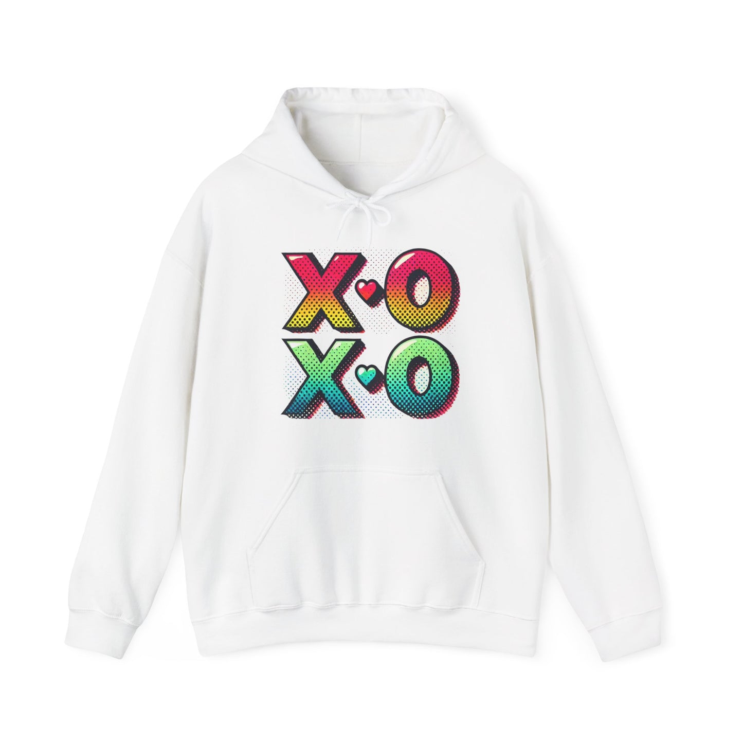 Heart & Arrows Hoodie — Retro Valentine Heart Graphic Pullover