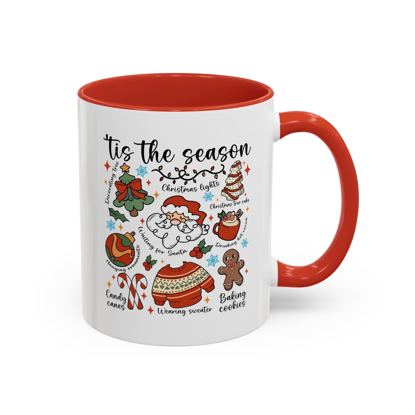 Tis The Season Christmas Coffee Mug — Holiday Baking & Cozy Winter Designs (11/15oz)