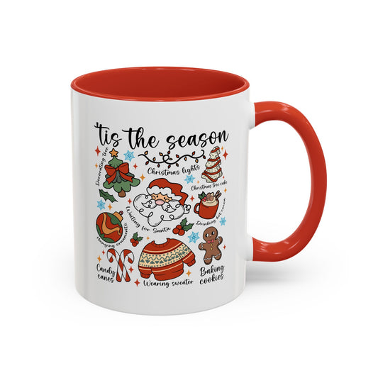 Tis The Season Christmas Coffee Mug — Holiday Baking & Cozy Winter Designs (11/15oz)