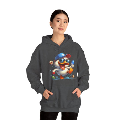 Duck Baseball Hoodie – Cute Baseball Duck Cartoon Pullover