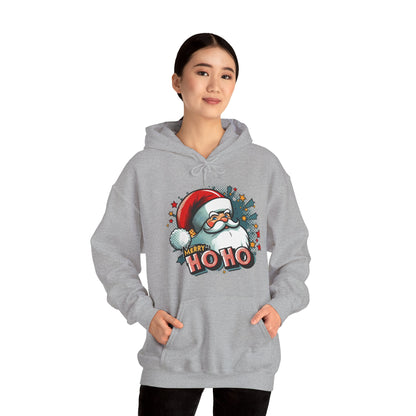 Christmas Santa Ho Ho Hoodie – Merry Ho Ho Festive Holiday Sweatshirt