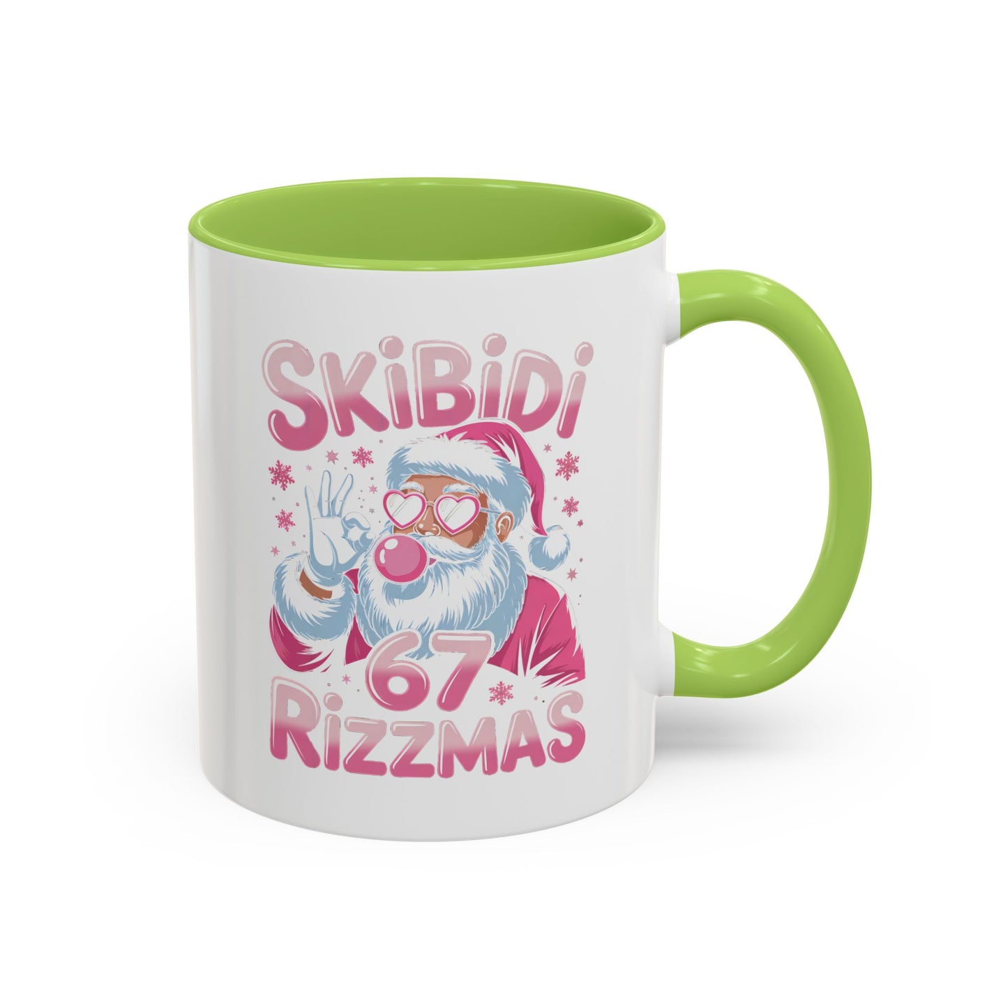 Skibidi Rizzmas Coffee Mug — Funny Santa Holiday Accent Mug (11/15oz)