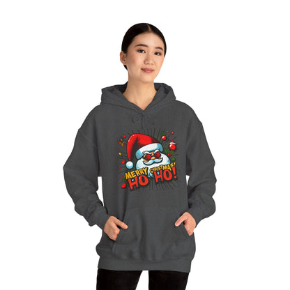 Santa 'Merry Christmas Ho Ho!' Hoodie — Festive Holiday Sweatshirt