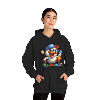 Duck Baseball Hoodie – Cute Baseball Duck Cartoon Pullover