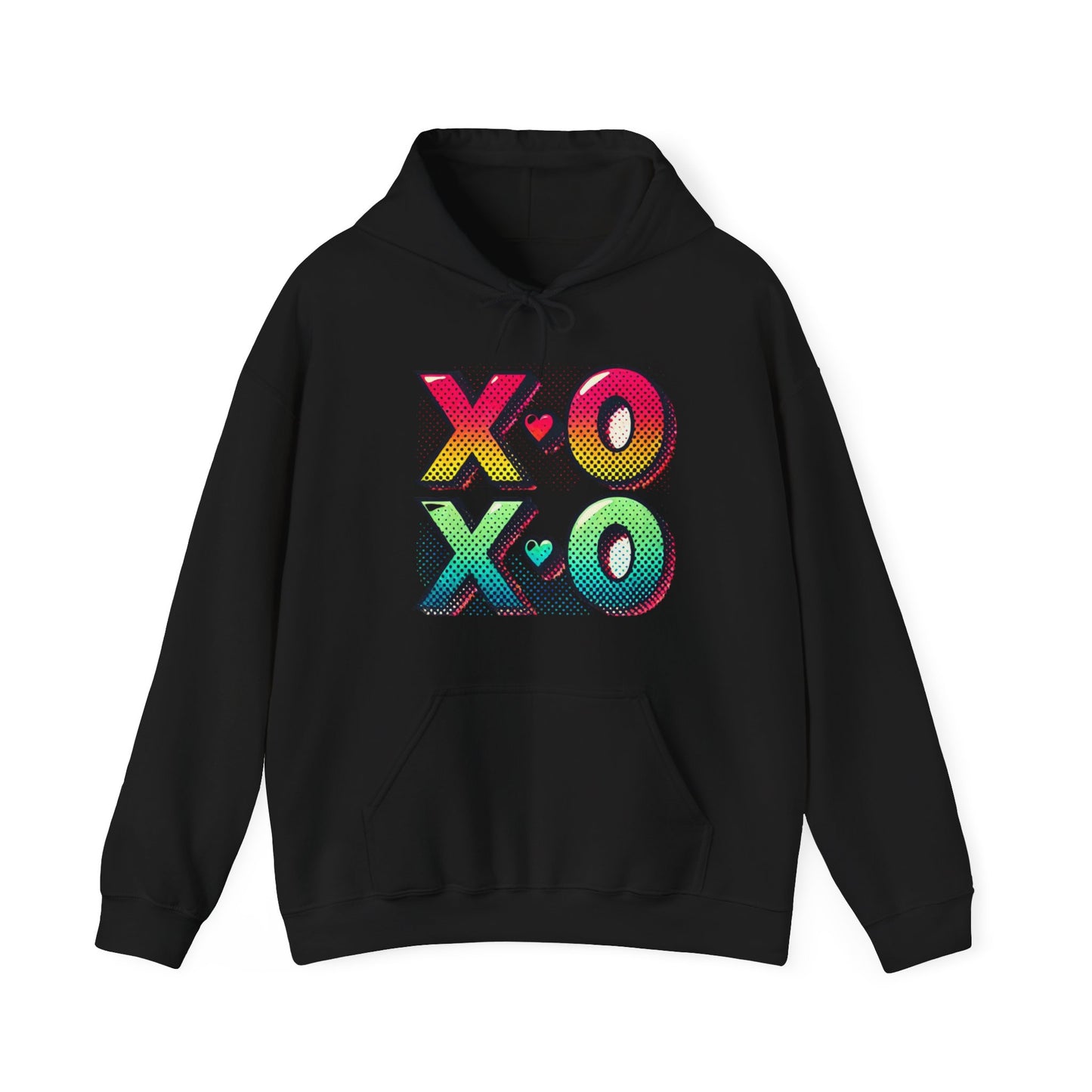 Heart & Arrows Hoodie — Retro Valentine Heart Graphic Pullover