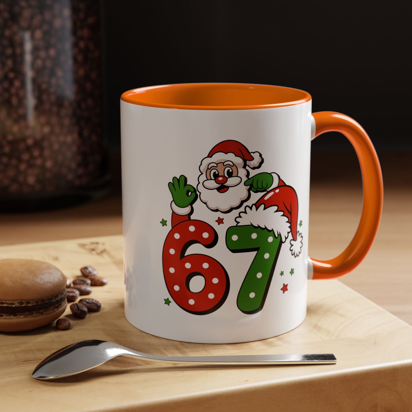 Santa 67 Christmas Coffee Mug — Festive Holiday Accent Mug (11/15oz)