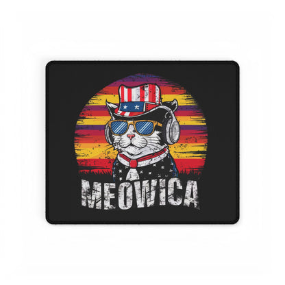 Meowica Cat Desk Mat — Patriotic American Cat Mouse Pad