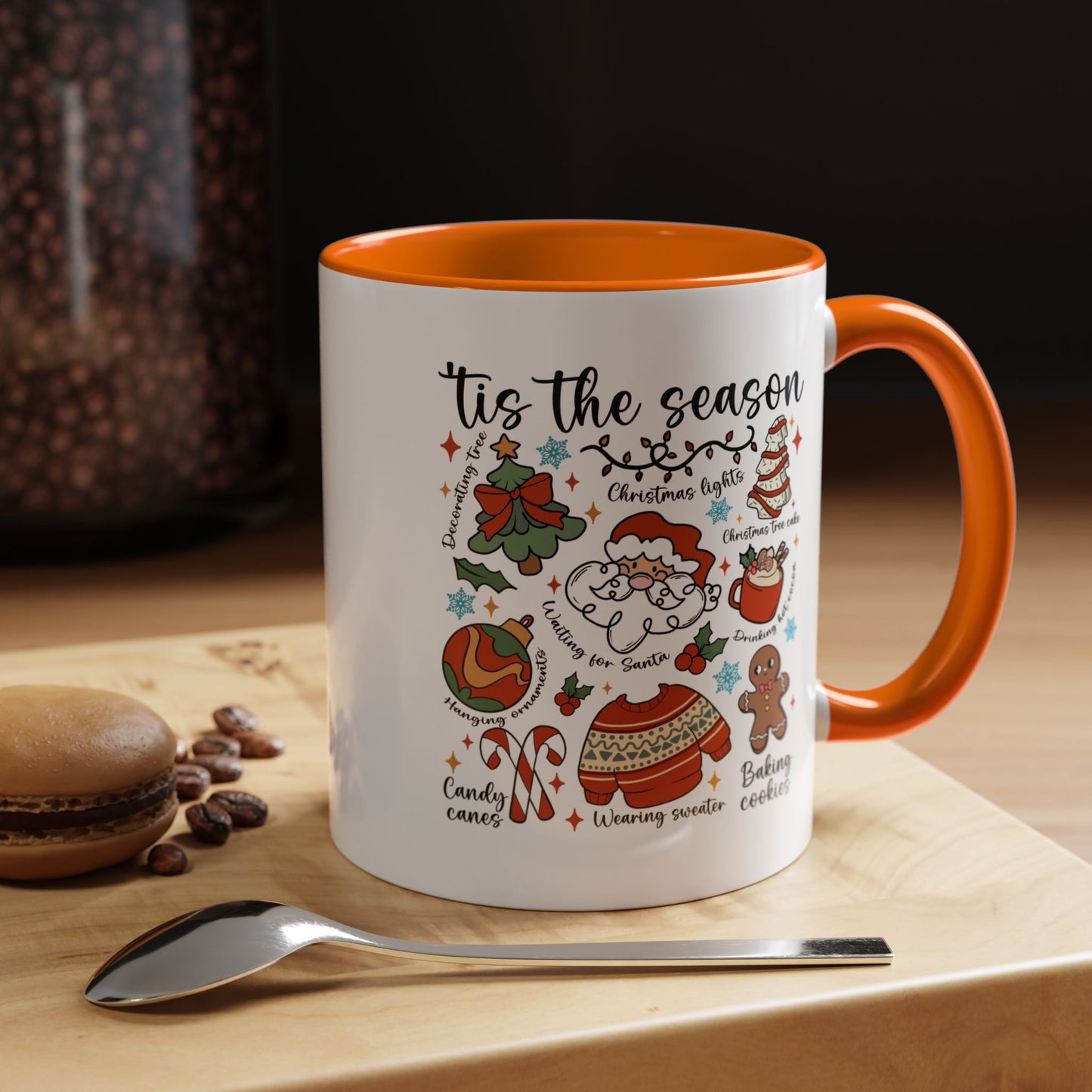 Tis The Season Christmas Coffee Mug — Holiday Baking & Cozy Winter Designs (11/15oz)