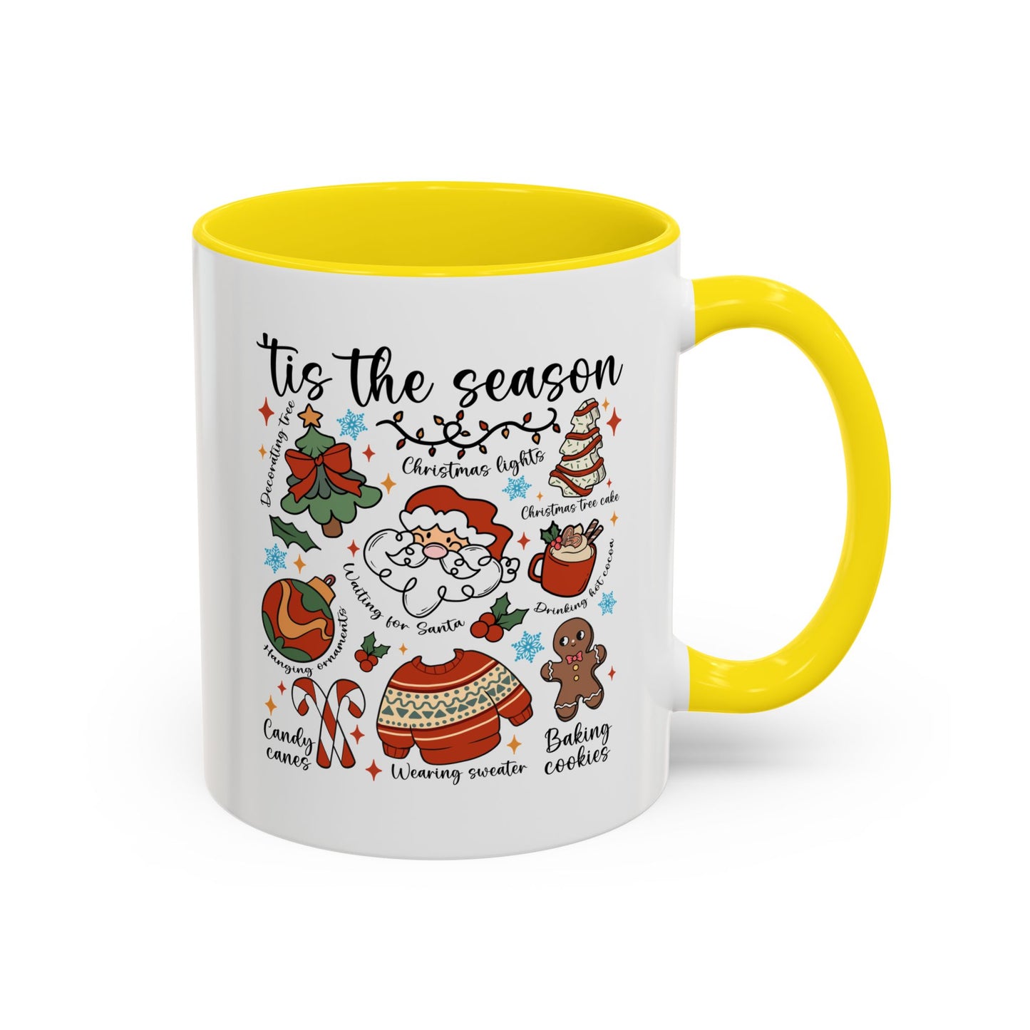 Tis The Season Christmas Coffee Mug — Holiday Baking & Cozy Winter Designs (11/15oz)