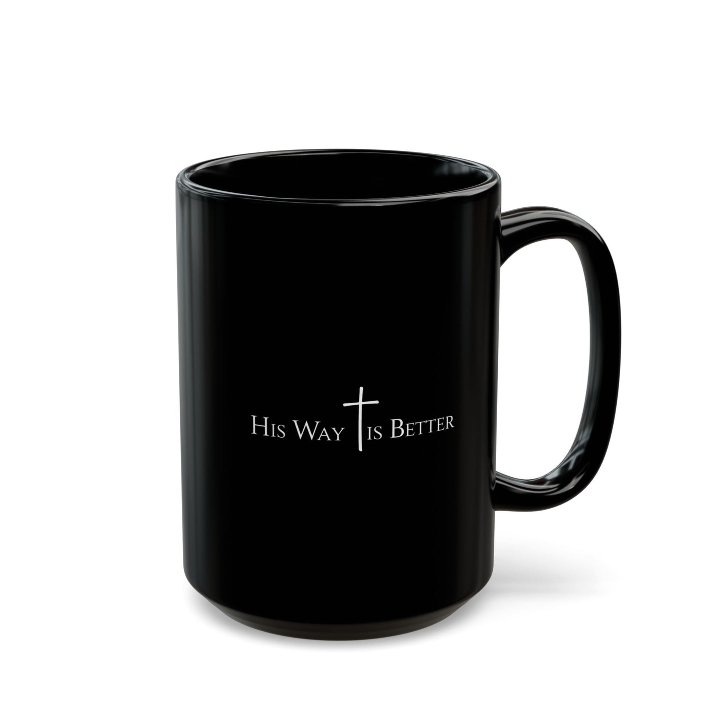 Christian Coffee Mug – His Way Is Better Scripture Faith Cup – Inspirational Bible Verse, Religious Gift for Men & Women
