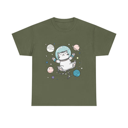 Astronaut Cat T-Shirt – Cute Space Cat Graphic Tee