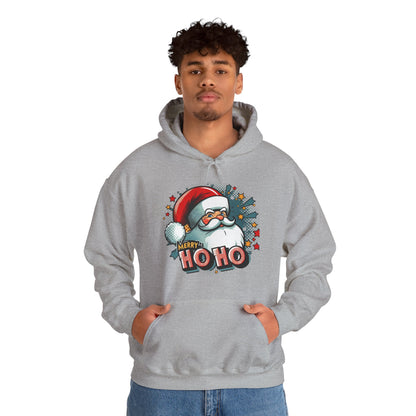 Christmas Santa Ho Ho Hoodie – Merry Ho Ho Festive Holiday Sweatshirt