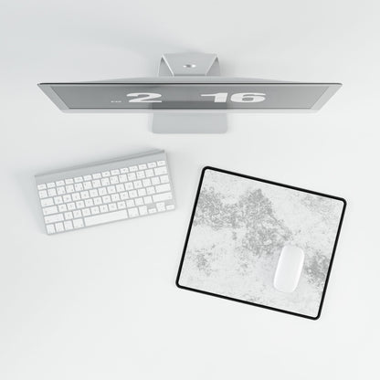 Marble Texture Desk Mat — Large Extended Mouse Pad, Gray White Office & Gaming Surface
