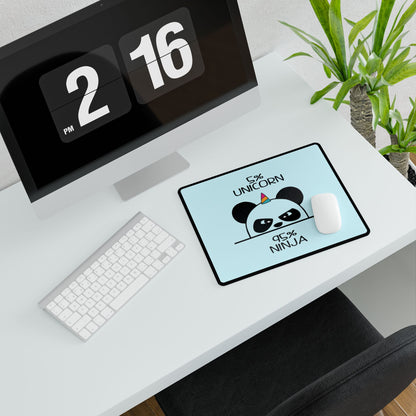 Panda Desk Mat – “5% Unicorn 95% Ninja” Large Gaming/Office Mousepad