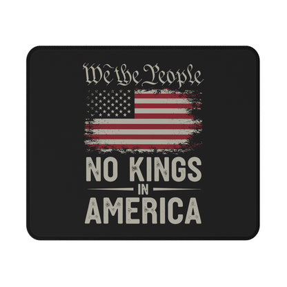 Gaming Mouse Pad — “We the People” No Kings in America Flag Design