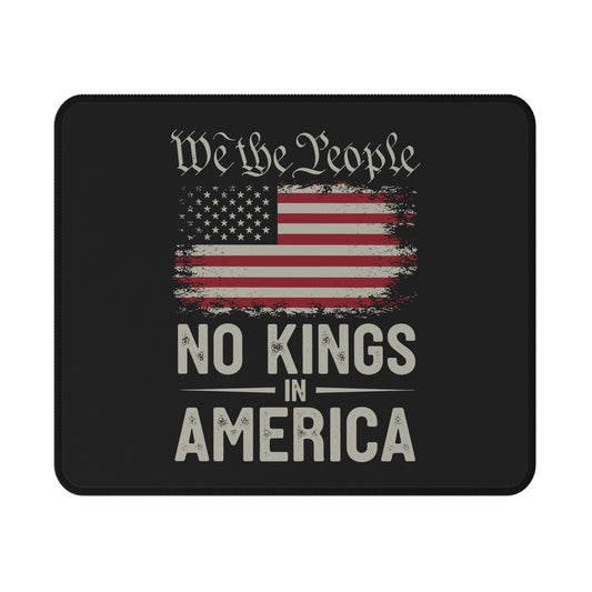 Gaming Mouse Pad — “We the People” No Kings in America Flag Design