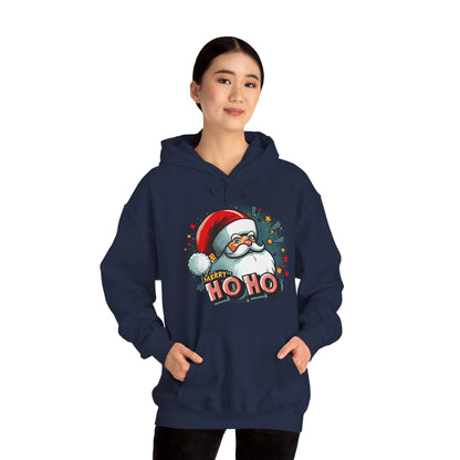 Christmas Santa Ho Ho Hoodie – Merry Ho Ho Festive Holiday Sweatshirt