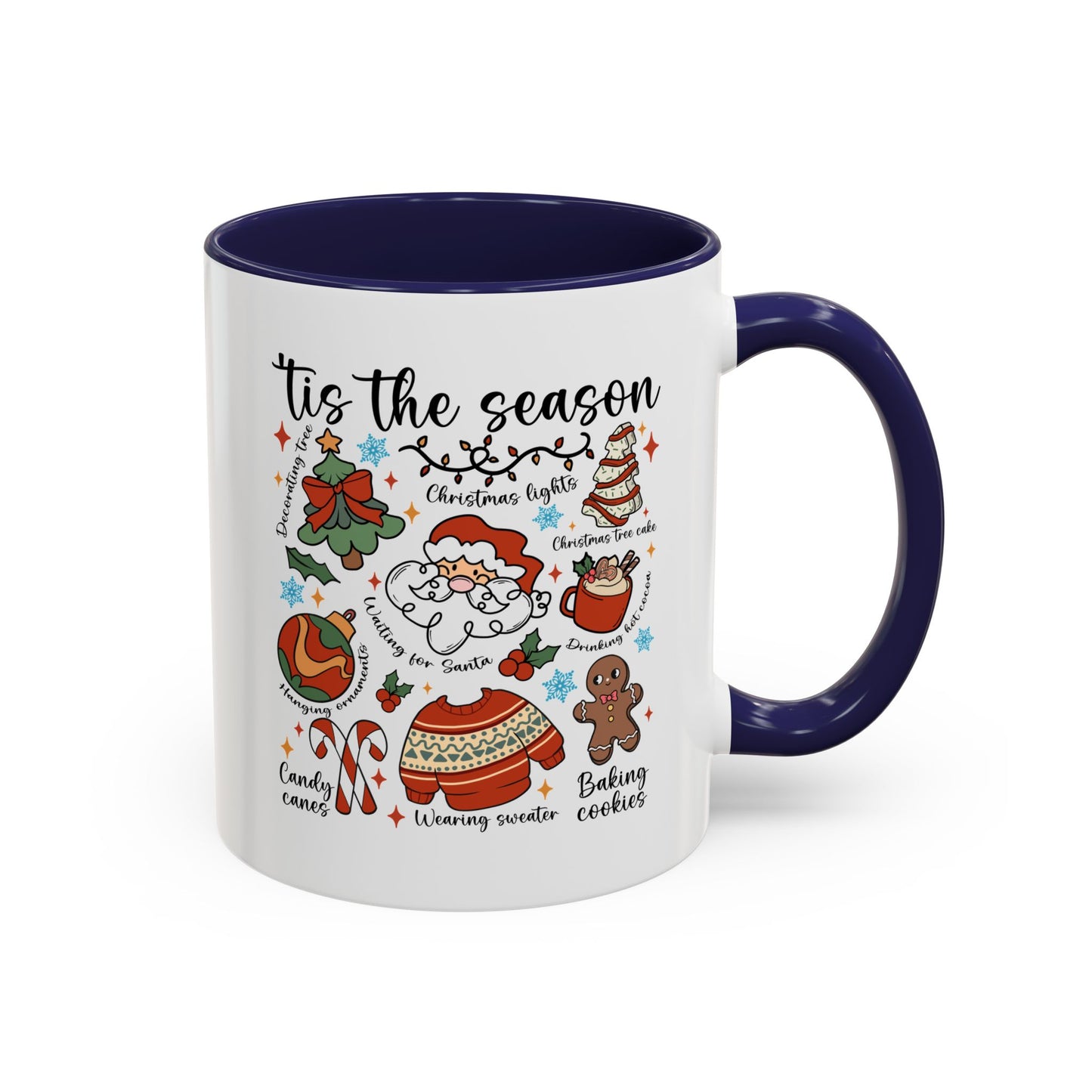 Tis The Season Christmas Coffee Mug — Holiday Baking & Cozy Winter Designs (11/15oz)