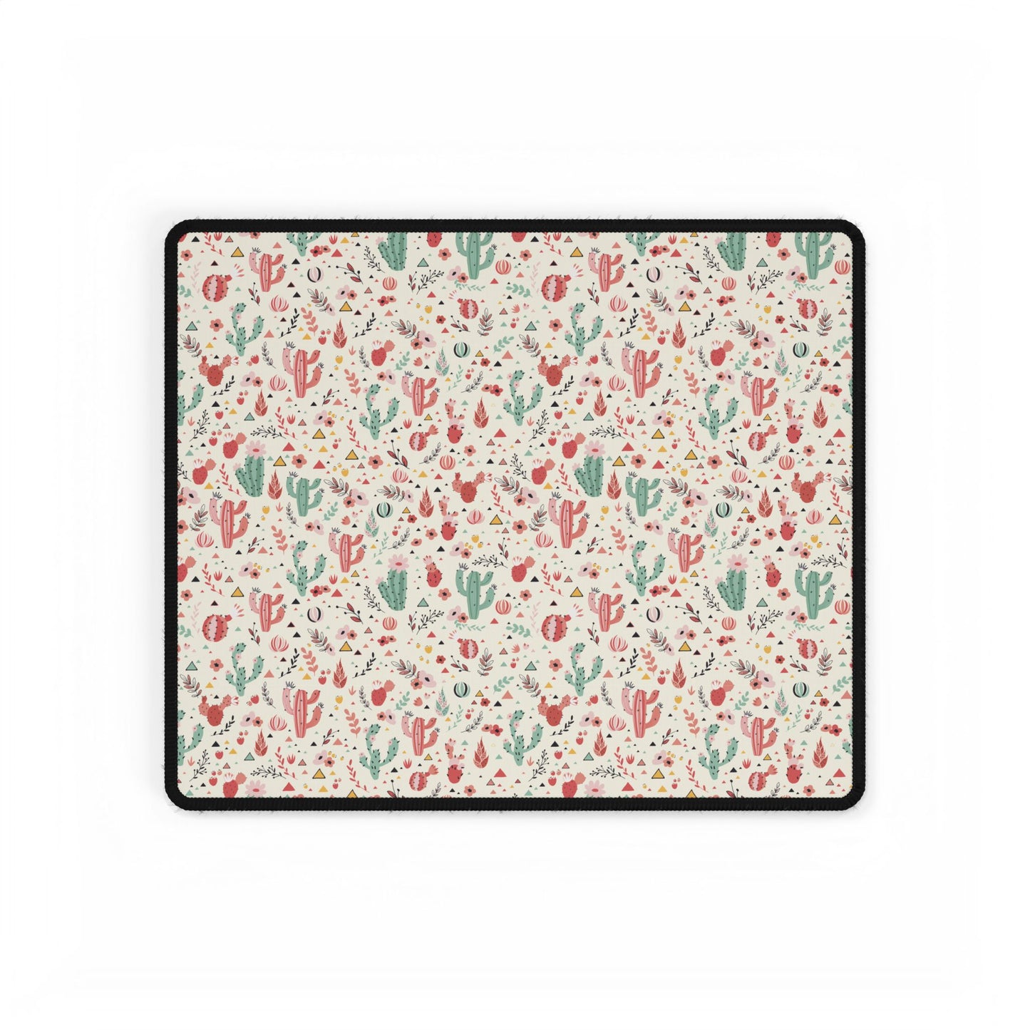 Cactus Garden Desk Mat — Large Floral Desert Mouse Pad