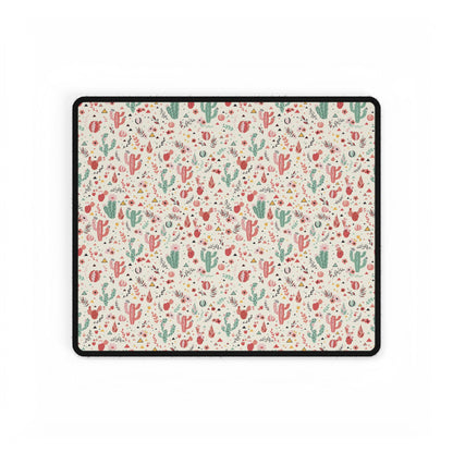 Cactus Garden Desk Mat — Large Floral Desert Mouse Pad