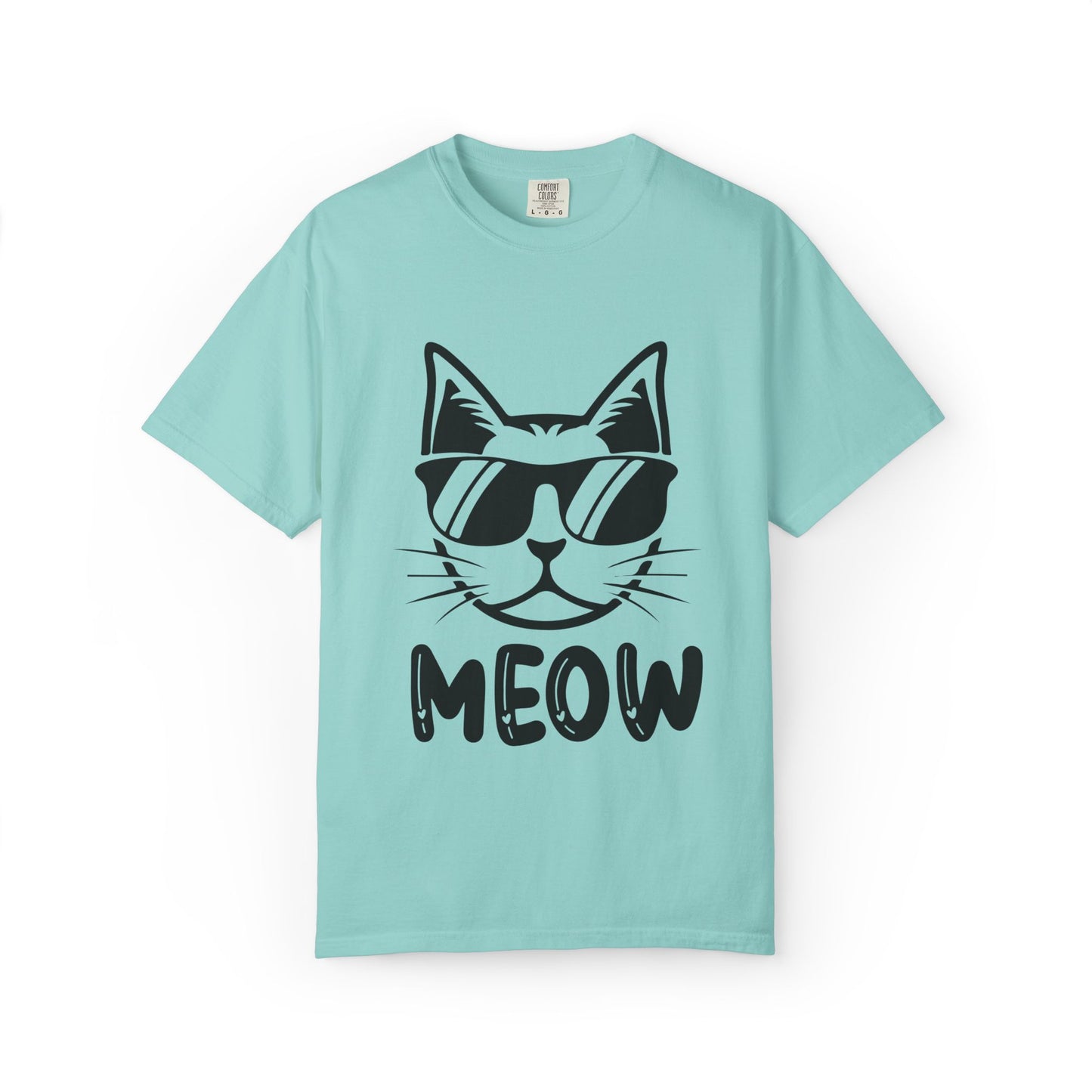 Cool Cat MEOW Unisex T-Shirt – Funny Minimal Cat Lover Tee