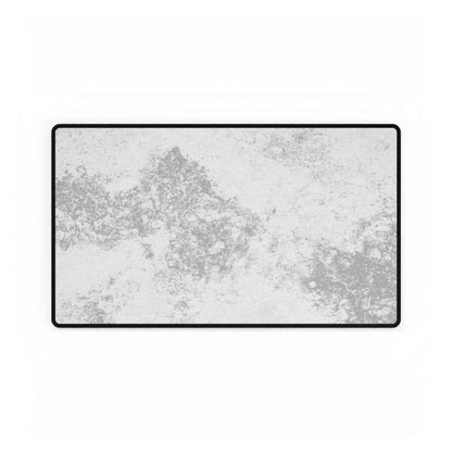 Marble Texture Desk Mat — Large Extended Mouse Pad, Gray White Office & Gaming Surface