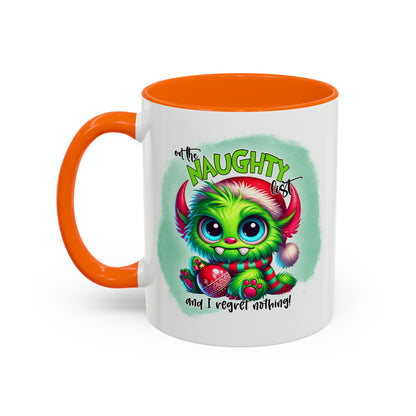Naughty List Christmas Mug – Cute Monster Holiday Coffee Cup, Funny Xmas Gift (11oz/15oz)