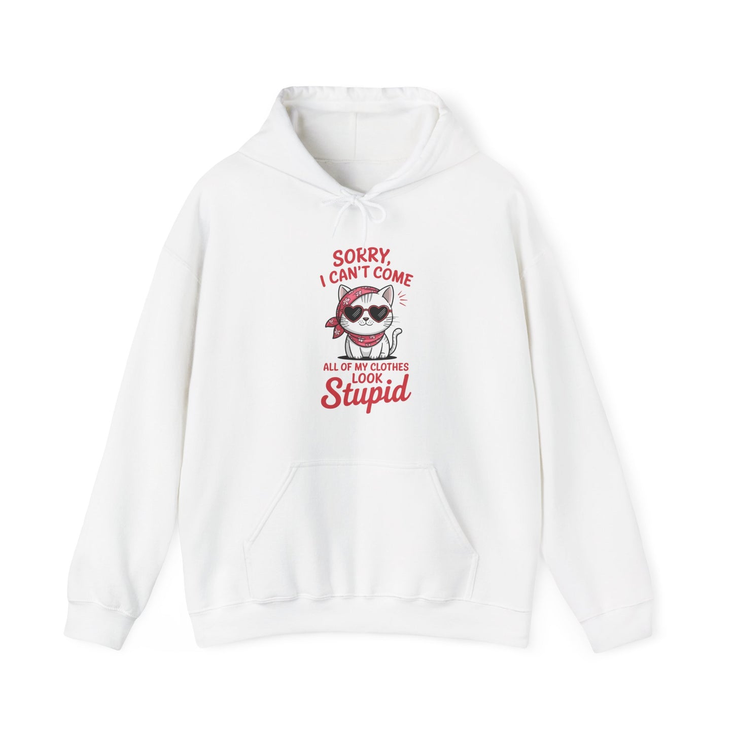 Sorry I Can’t Come Cat Women Hoodie