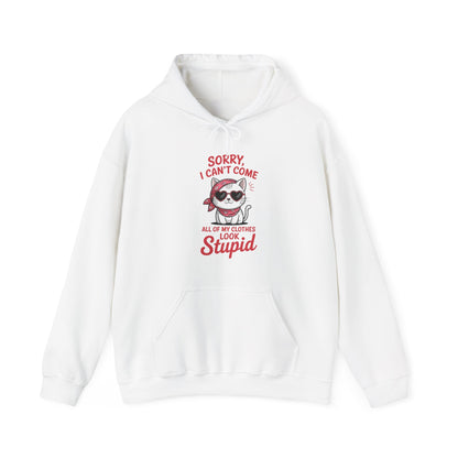 Sorry I Can’t Come Cat Women Hoodie