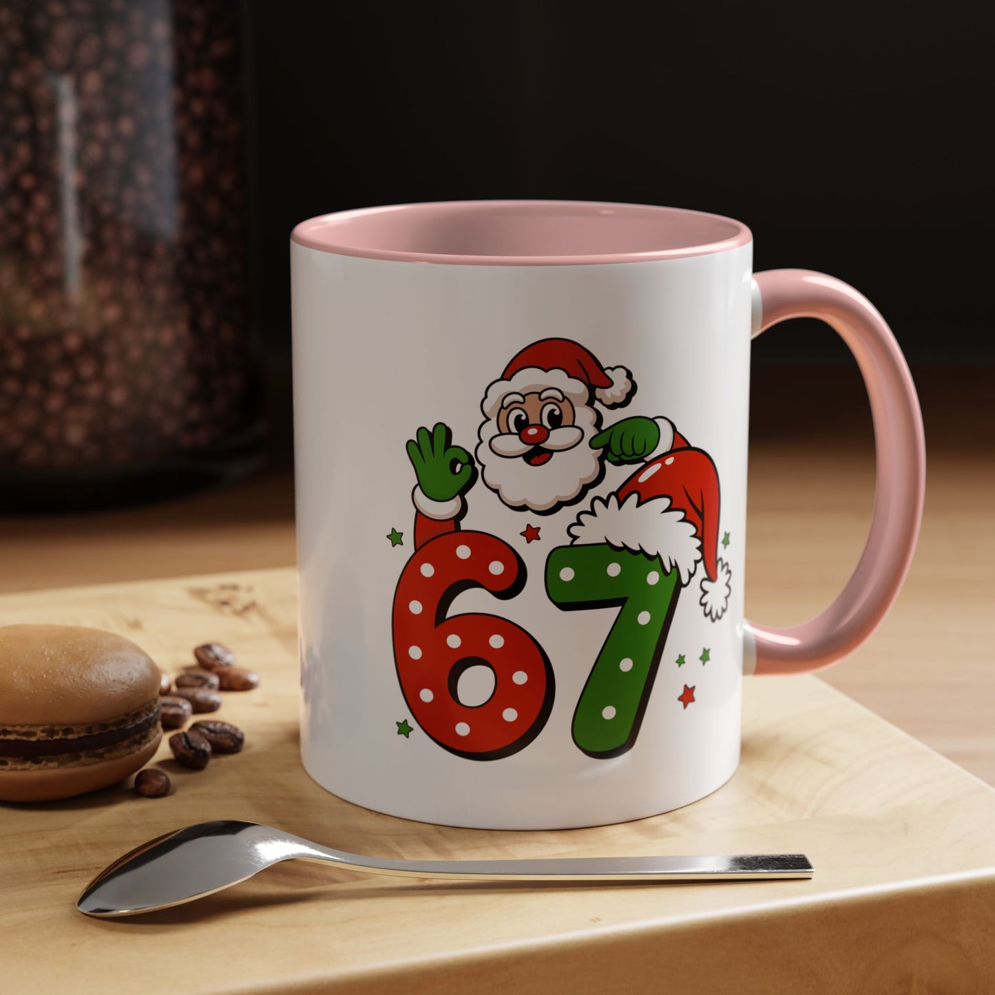 Santa 67 Christmas Coffee Mug — Festive Holiday Accent Mug (11/15oz)
