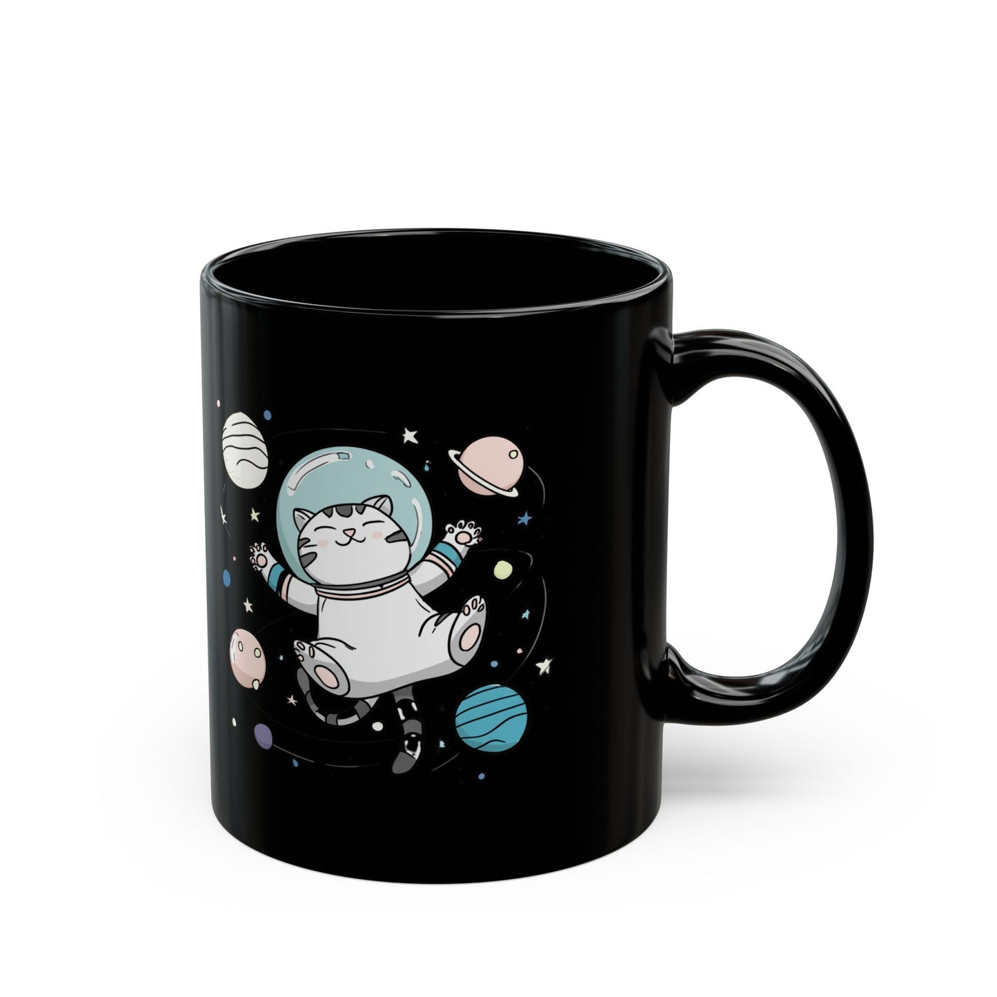 Astronaut Cat Mug – Cute Space Cat Coffee Cup