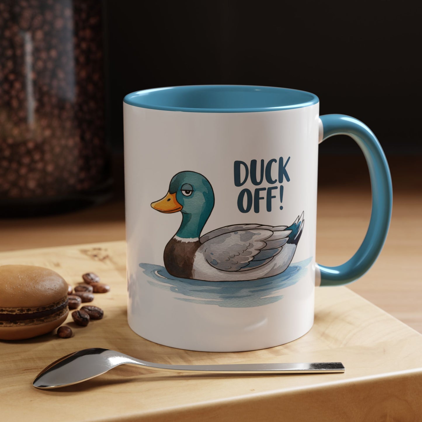 Funny Duck Coffee Mug – Duck Off! Sarcastic Animal Humor Cup