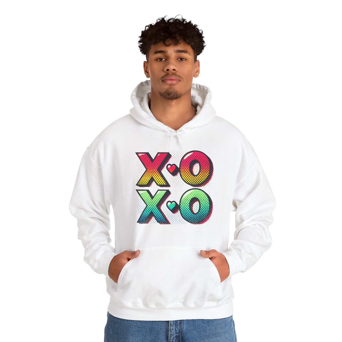 Heart & Arrows Hoodie — Retro Valentine Heart Graphic Pullover