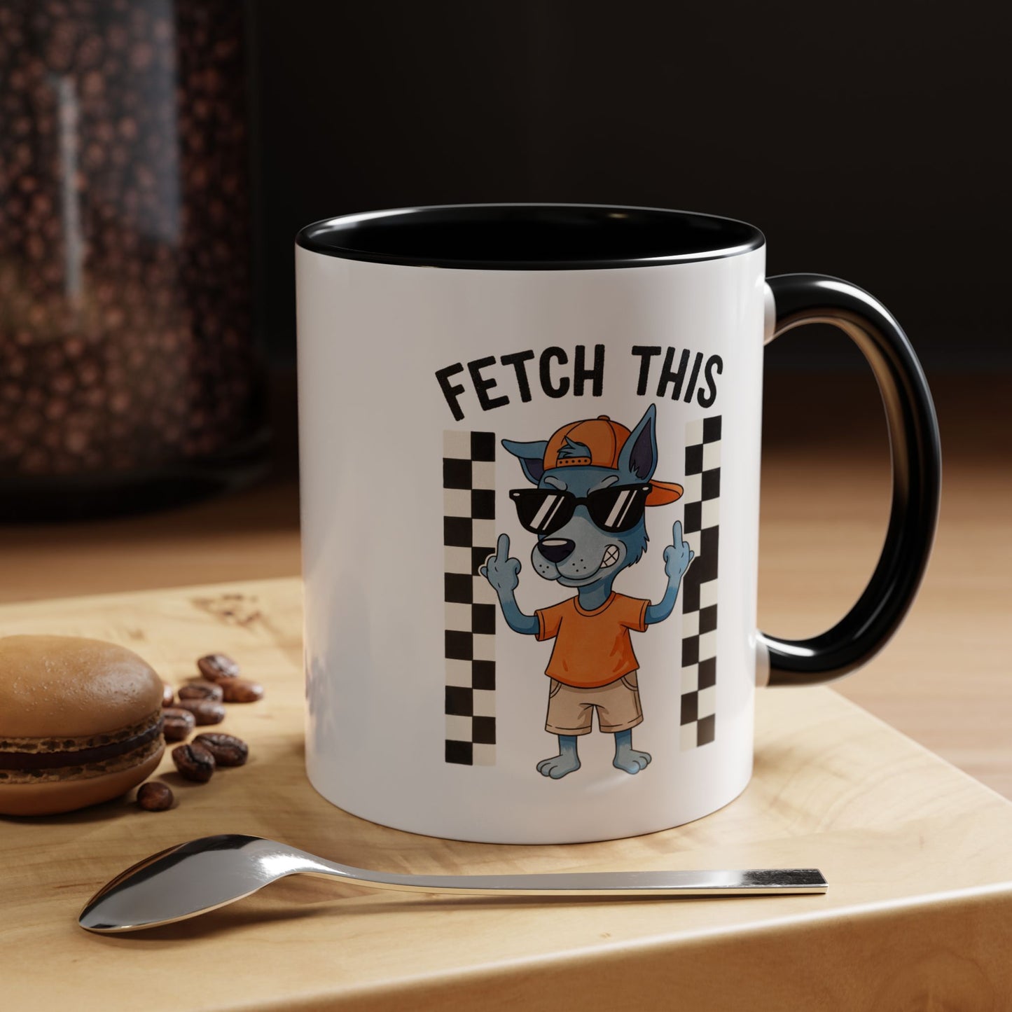 Fetch This Coffee Mug — Funny Dog Cartoon Accent Mug (11/15oz)