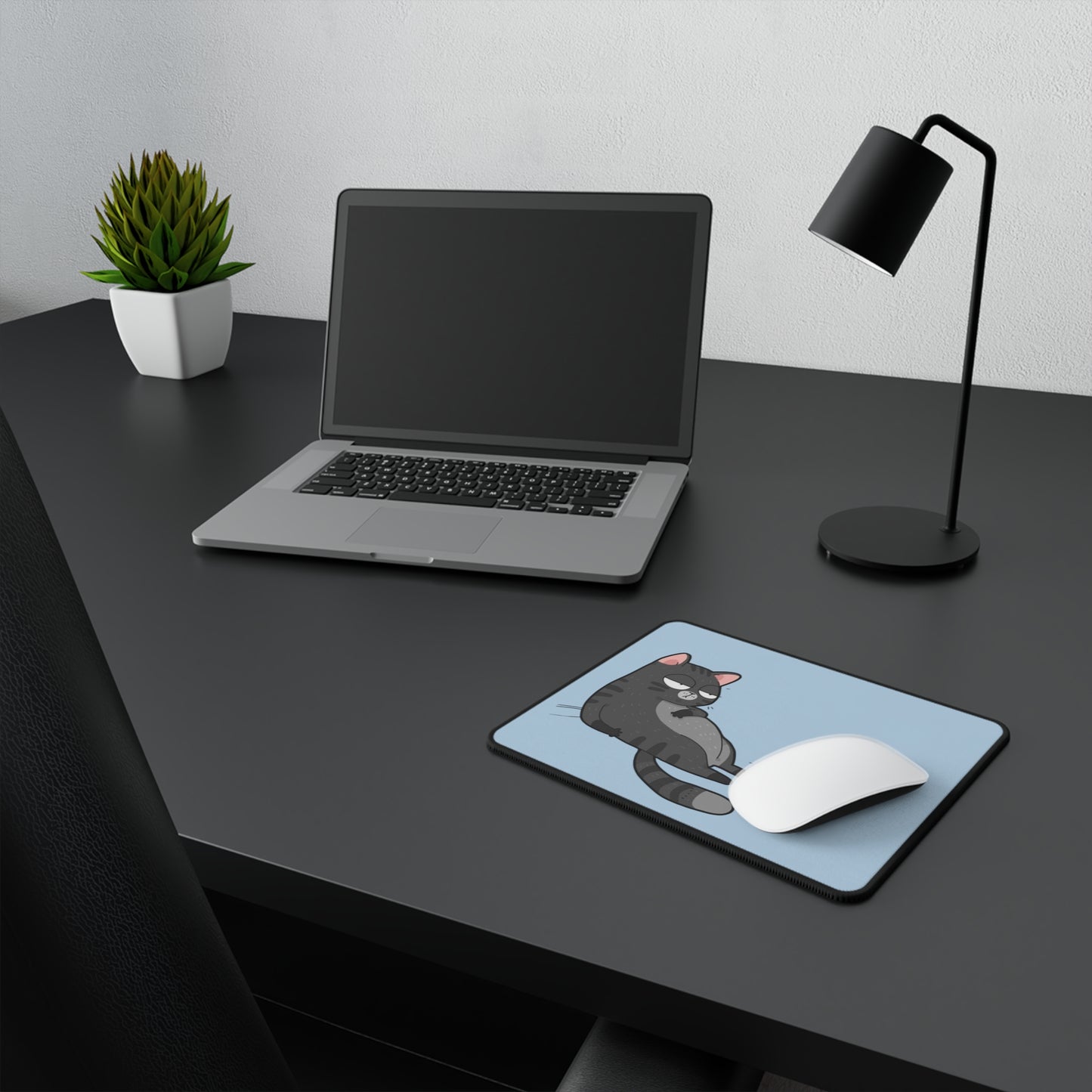 Funny Relaxing Cat Gaming Mouse Pad — Non‑Slip Desk Pad for Gamers & Cat Lovers