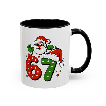 Santa 67 Christmas Coffee Mug — Festive Holiday Accent Mug (11/15oz)