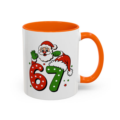 Santa 67 Christmas Coffee Mug — Festive Holiday Accent Mug (11/15oz)