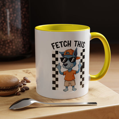 Fetch This Coffee Mug — Funny Dog Cartoon Accent Mug (11/15oz)
