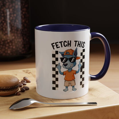 Fetch This Coffee Mug — Funny Dog Cartoon Accent Mug (11/15oz)