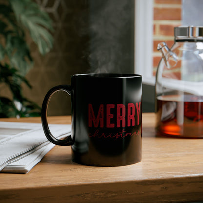 Merry Christmas Mug – Minimalist Christmas Coffee Cup – Simple Gift for Women & Men