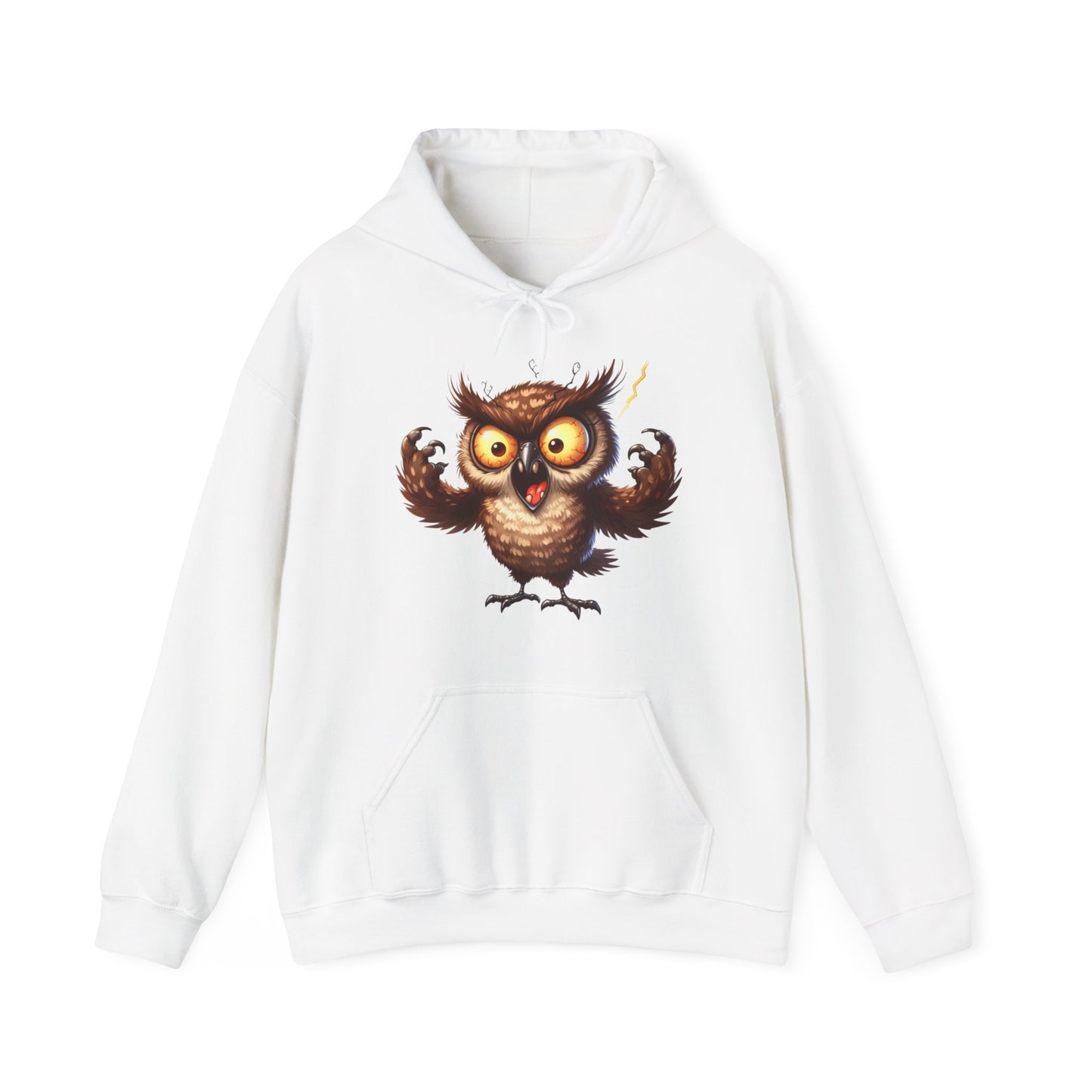 Cute Fluffy Owl Hoodie – Whimsical Cartoon Owl Pullover for Bird Lovers & Halloween